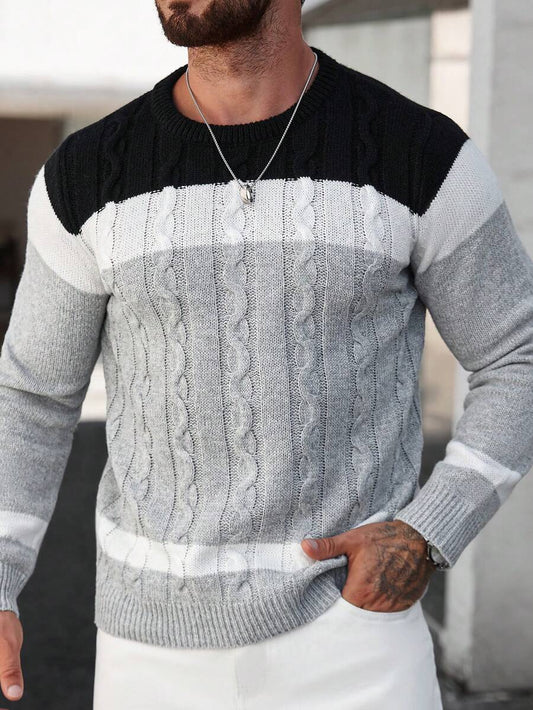 Manfinity Homme Men's Casual Knit Sweater 