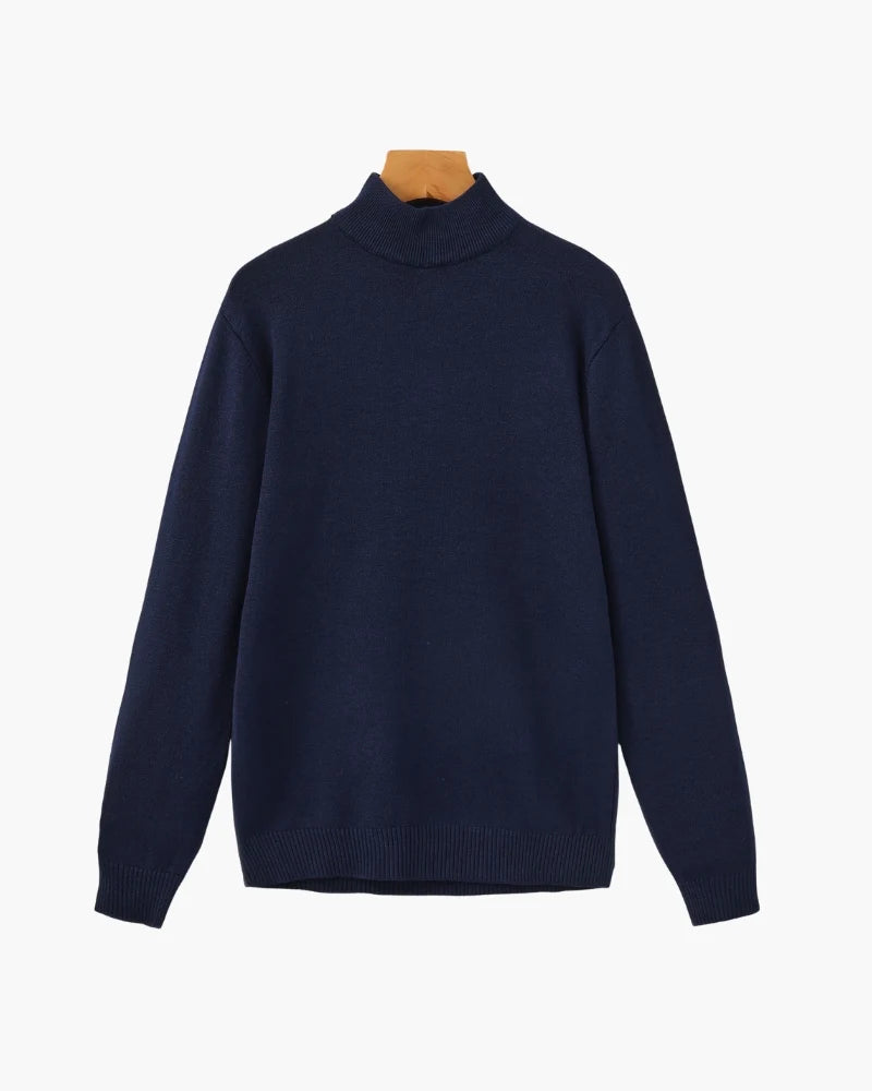 Essential Ribbed Mock Neck Sweater