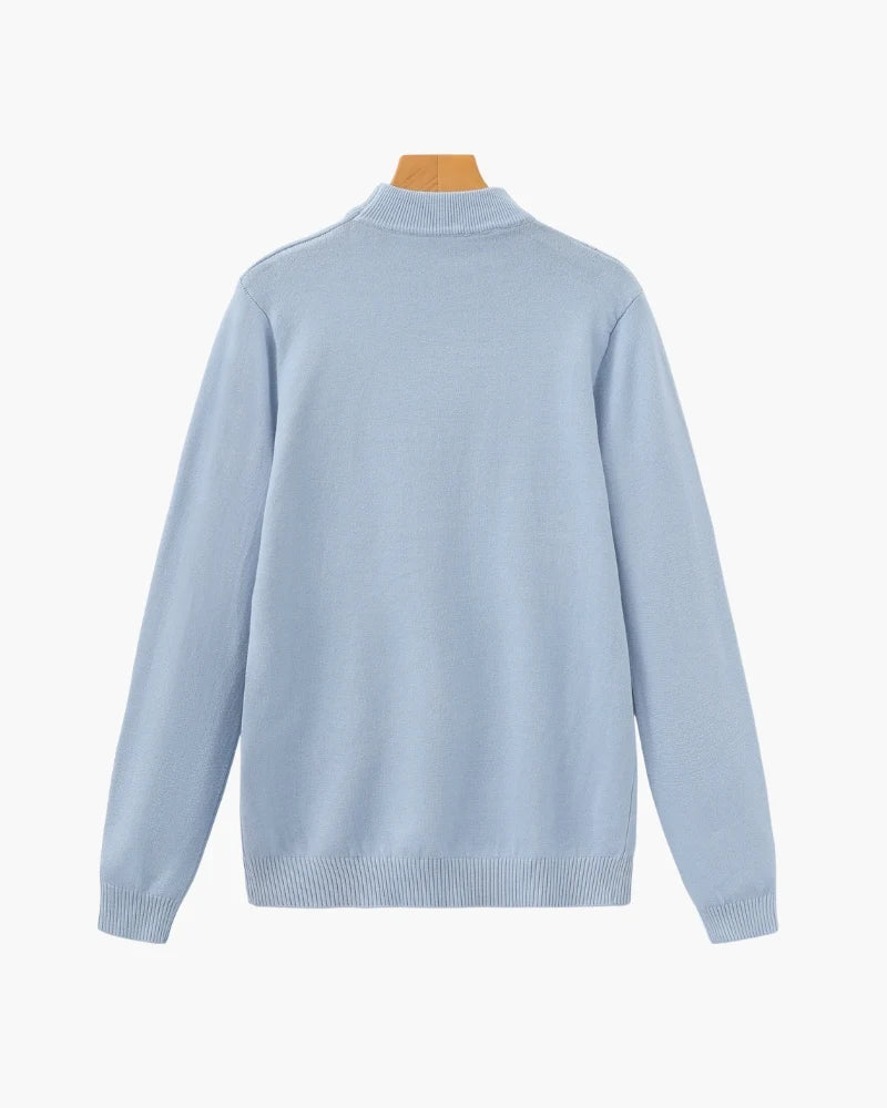 Essential Ribbed Mock Neck Sweater